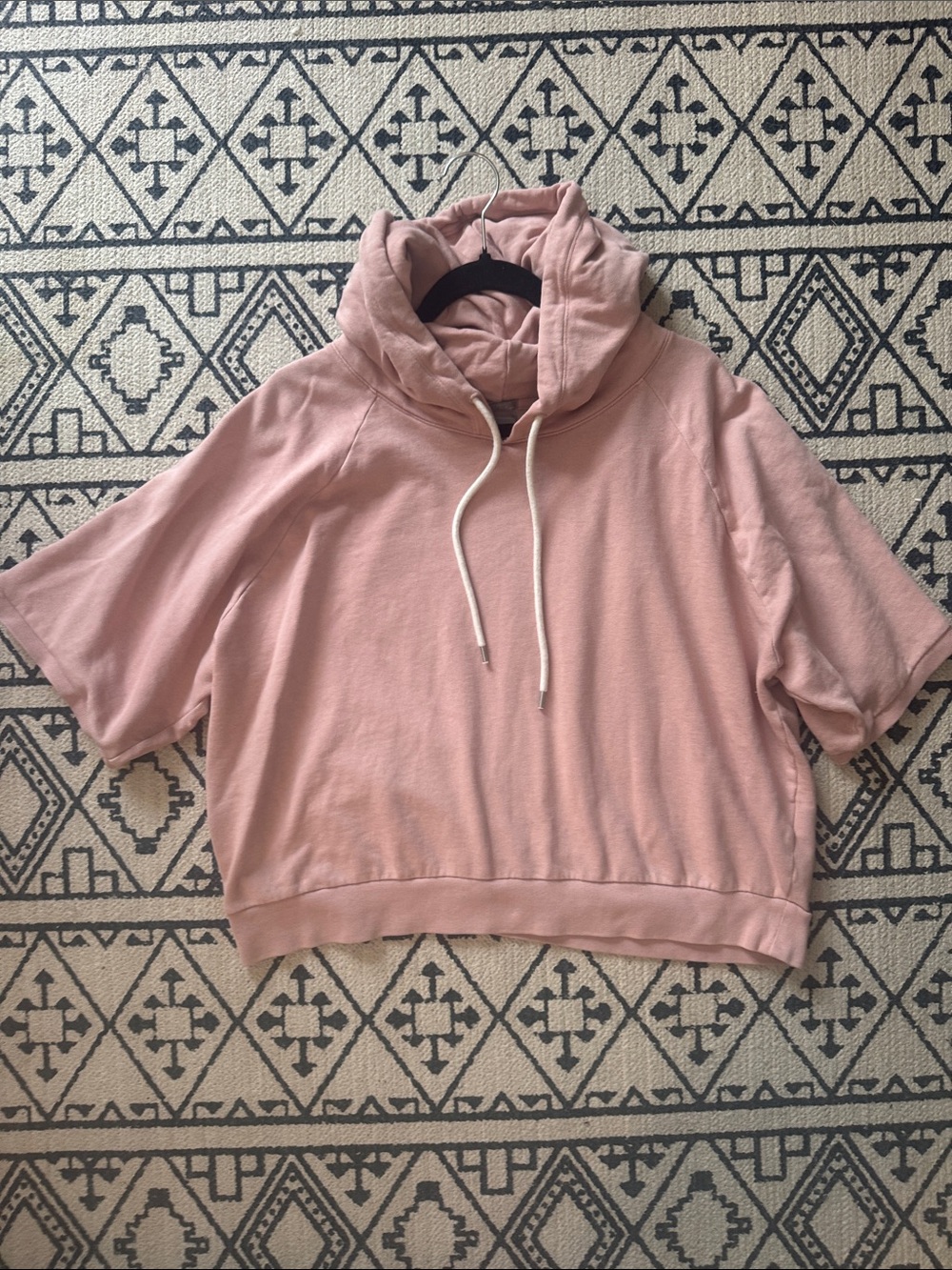 GAP Dusty Rose Short Sleeve Hoodie